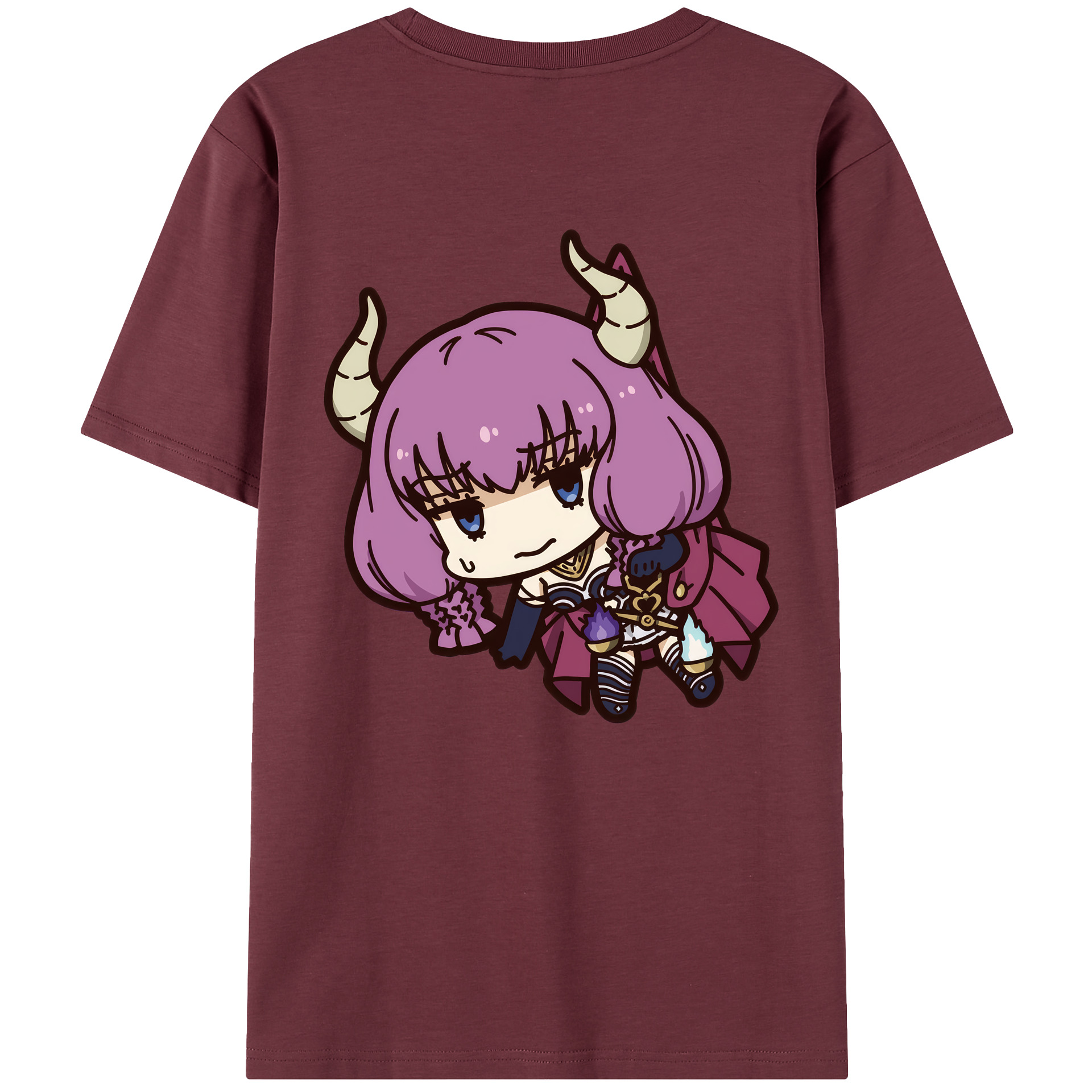 （画像用） 葬送のフリーレン Frieren 綿100％半袖Tシャツ（背面プリント）